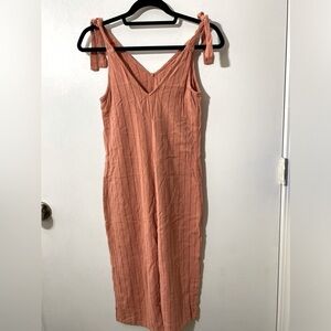 Urban Romantics jumper linen cotton blend tie shoulders capri Sz S     R-21